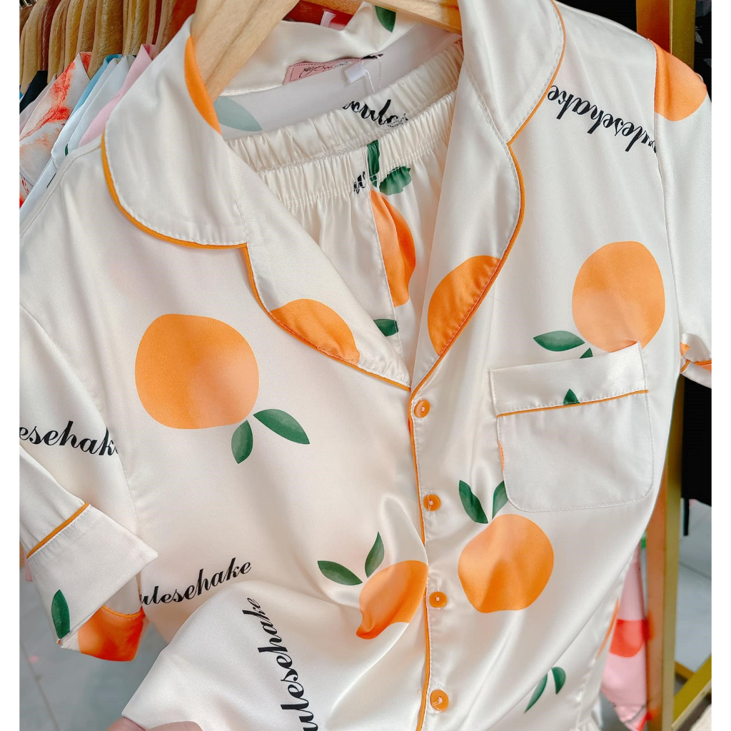 Đồ Mặc Nhà Pijama Lụa Latin Tay ngắn quần dài 40-60kg - HÀNG THIẾT KẾ CAO CẤP BOO