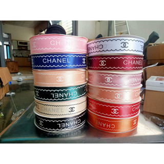 Ruybang lụa 2.5cm x 45y chữ chanel