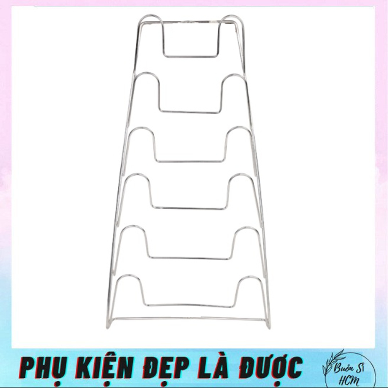 Giá đỡ vung inox 6 tầng, giá treo, phơi nắp nồi ,chảo, sau khi rửa, giúp tiêt kiệm diện tích, chất liệu chắc chắn bền bỉ