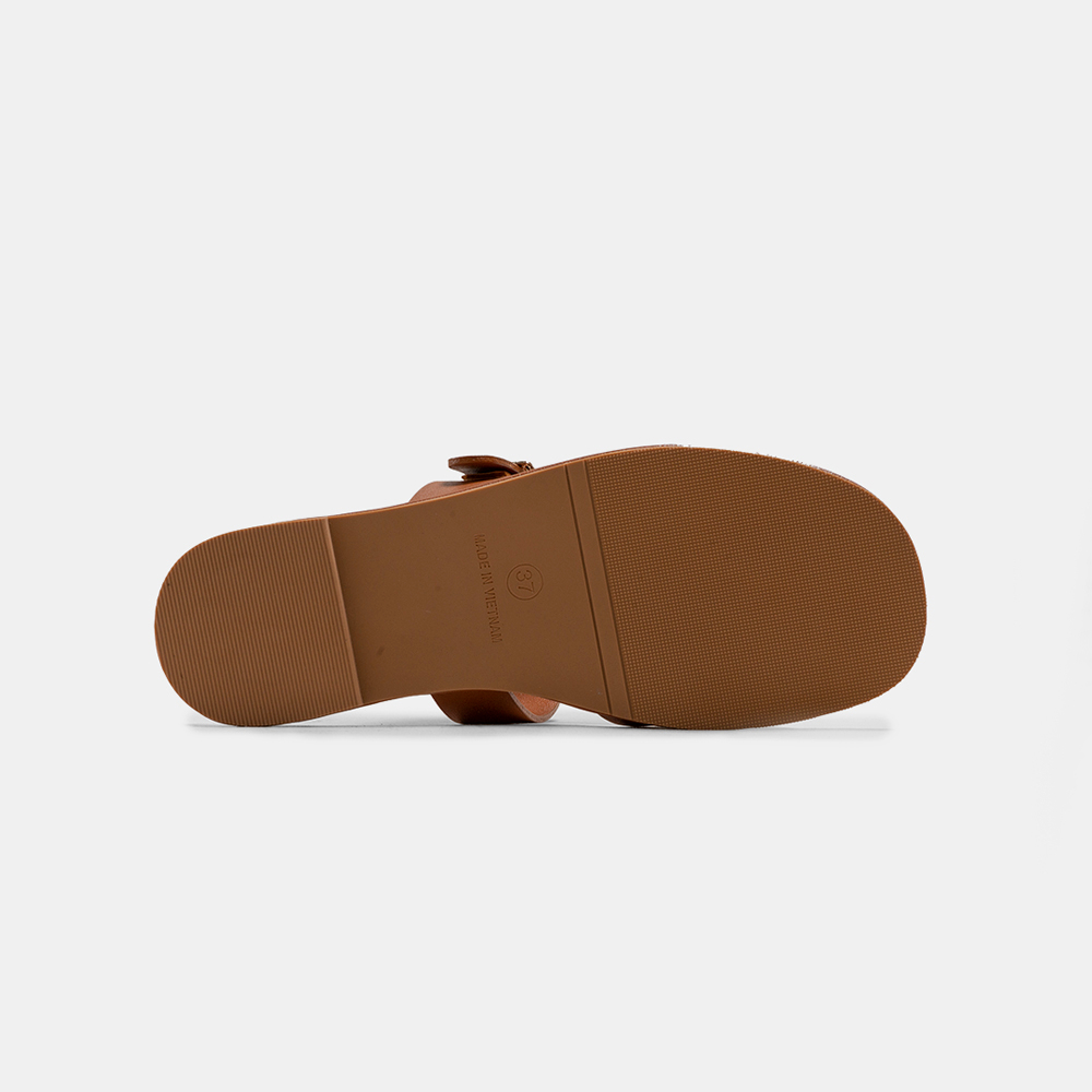 Dép sandal nữ đế bệt xỏ ngón quai ngang thời trang BQ D DT415