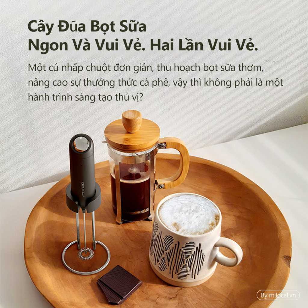 Xiaomi Youpin Máy Đánh Sữa Tạo Bọt Cà Phê Circle Joy