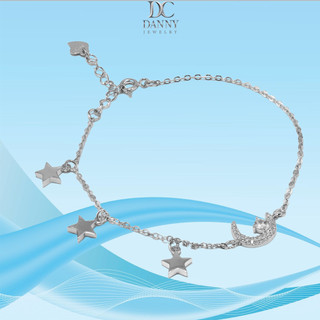 Lắc tay danny jewelry bạc 925 xi rhodium hoạ tiết trăng sao lacy186 - lacy199