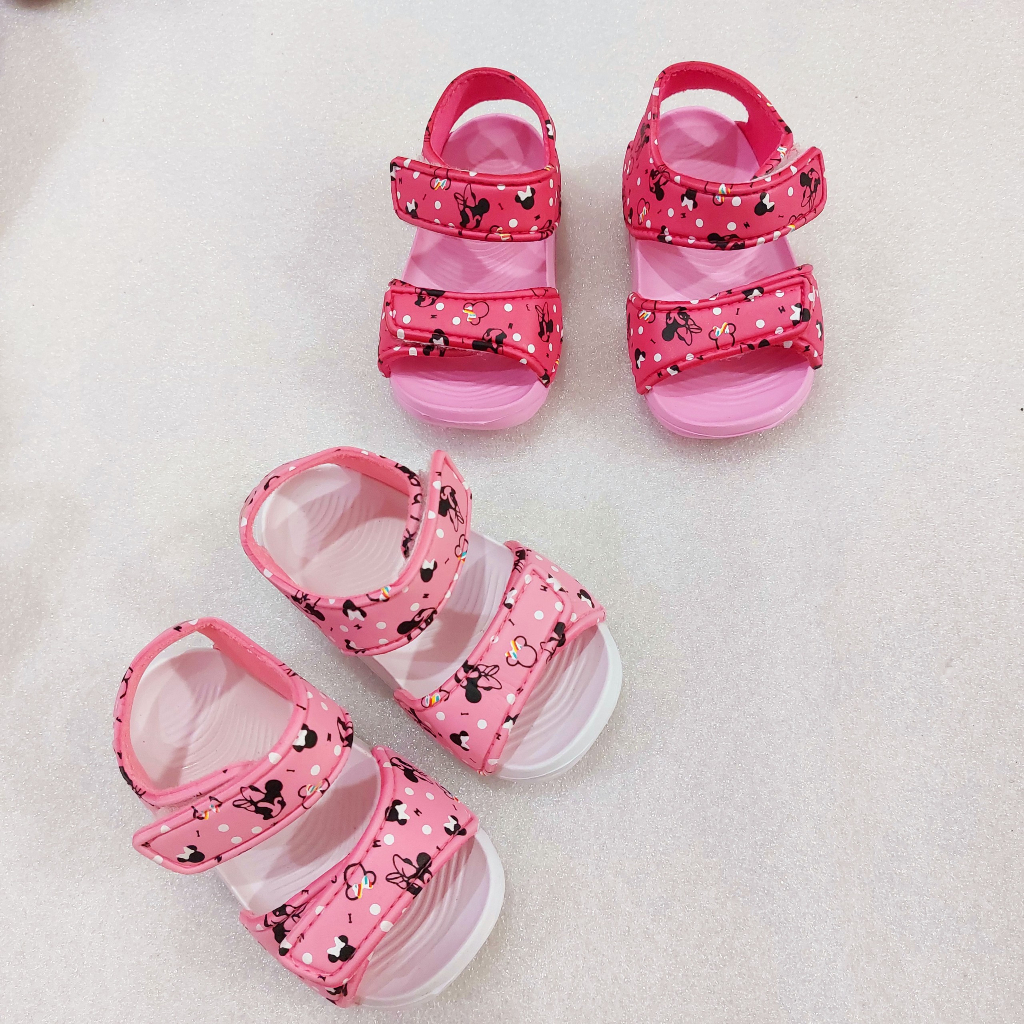 Dép sandal trẻ em, dép quai hậu trẻ em quai dán, quai xốp EVA siêu nhẹ hoạ tiết Hellokity cho bé gái size 24-35 DQH01