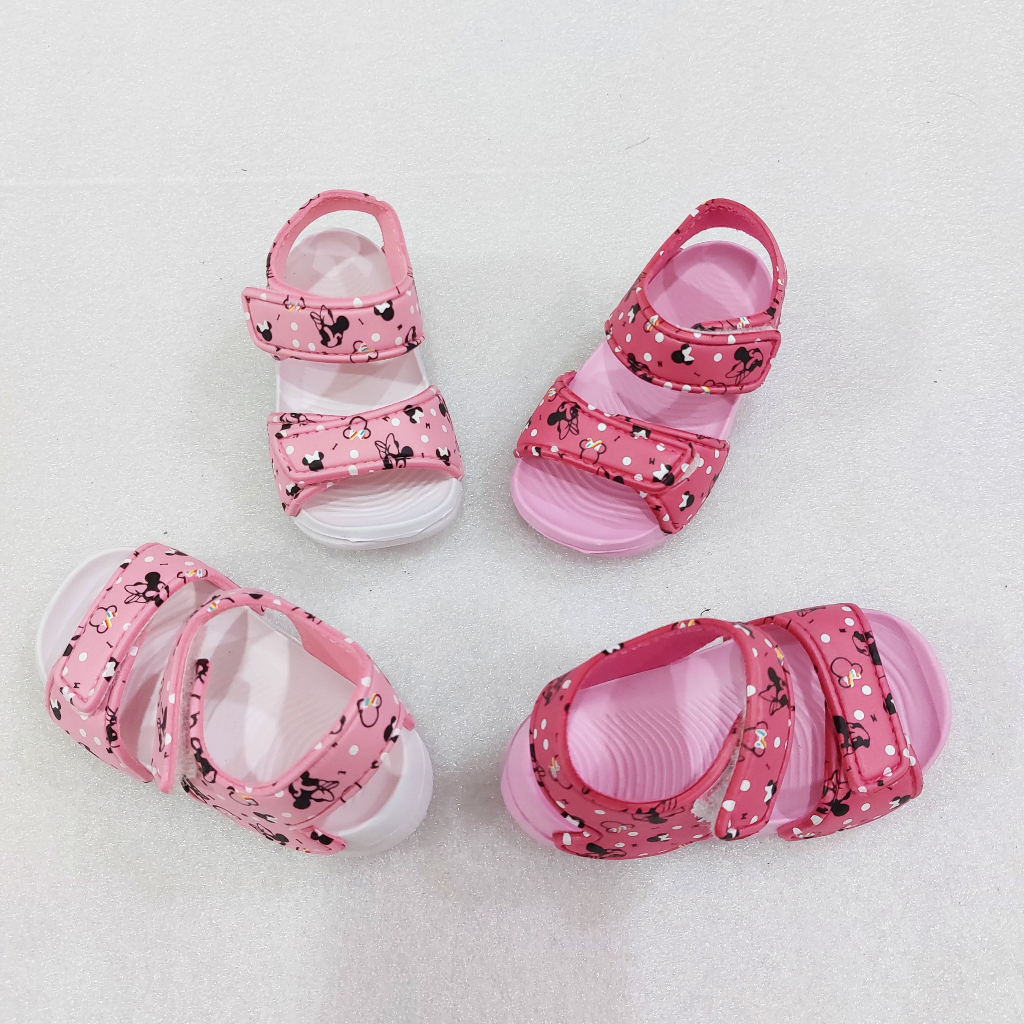 Dép sandal trẻ em, dép quai hậu trẻ em quai dán, quai xốp EVA siêu nhẹ hoạ tiết Hellokity cho bé gái size 24-35 DQH01