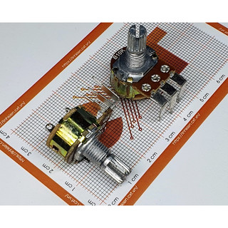 Chiết áp đơn wh148 b10k - chân cong