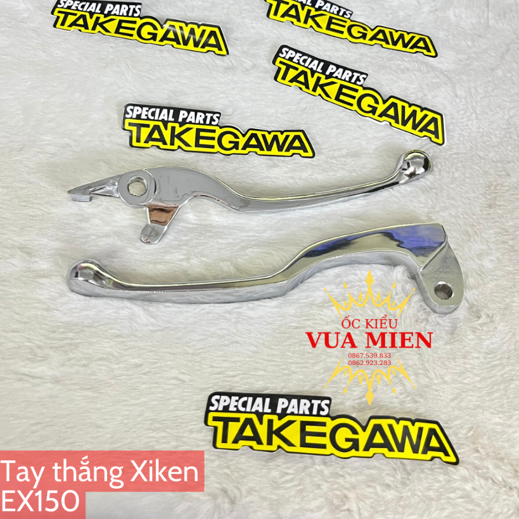 Tay thắng nhôm xiken sáng bóng dành cho các dòng xe