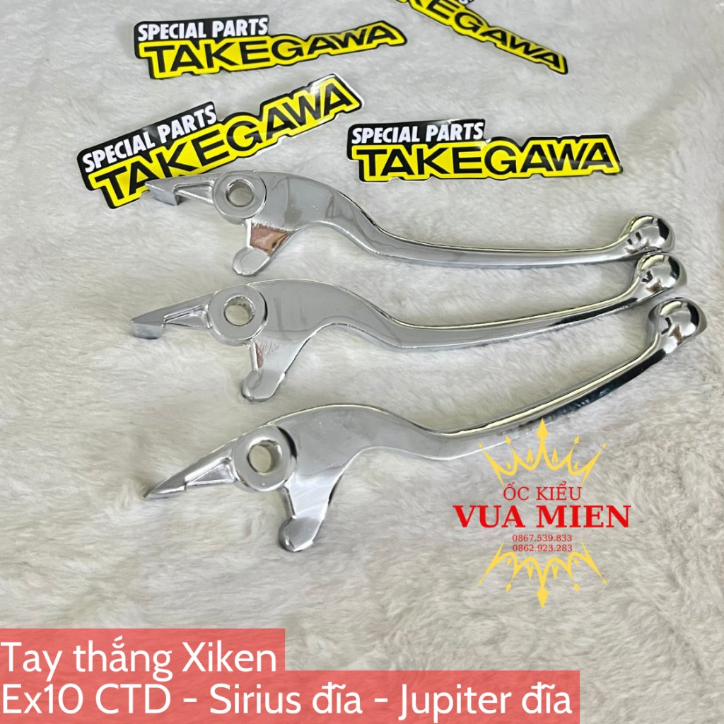 Tay thắng nhôm xiken sáng bóng dành cho các dòng xe