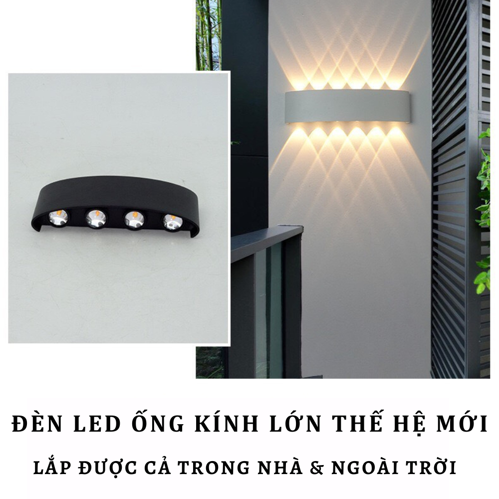 Đèn Hắt Tường 2 Đầu Makito Trang Trí Phòng Để Sân Vườn Chống Nước Tốt | BigBuy360 - bigbuy360.vn