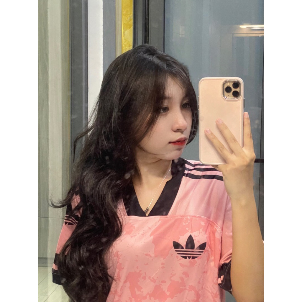 In tên số áo theo yêu cầu - bộ quần áo bóng đá không logo hồng - hàng thun cao cấp