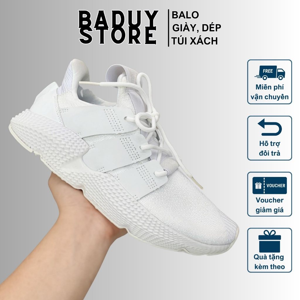 Giày sneaker Prophere hai màu đen trắng, giày chạy bộ tập gym giày thể thao Nam Nữ full box, tặng tất kèm hộp bảo vệ