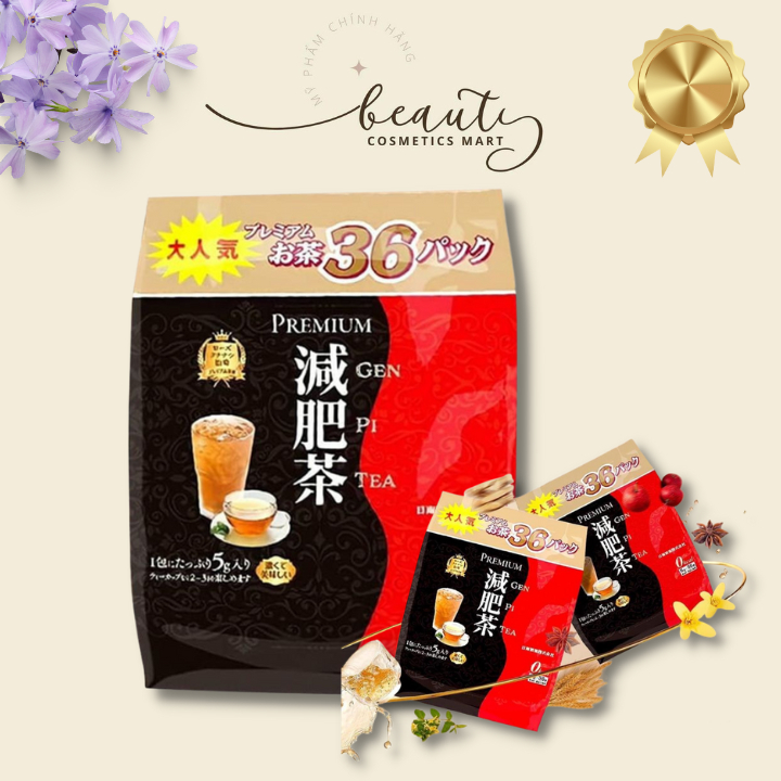 Trà Giảm Mỡ Bụng Giúp Giảm Cân Nhật Bản, Trà Giảm Cân Hỗ Trợ Tiêu Hoá Genpi Tea Orihiro