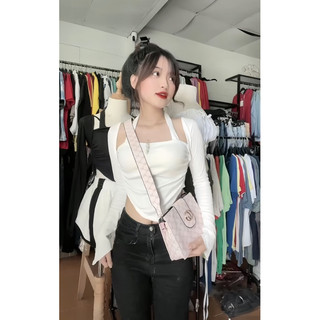 Crotop Cổ Yếm Tay Dài Thun Gân