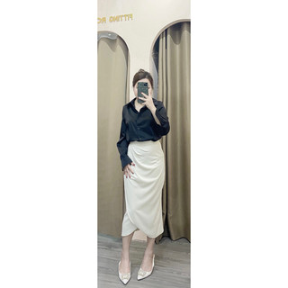 Chân váy công sở xoắn eo