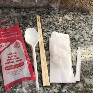 100set tăm, đũa, muỗng, giấy dùng 1 lần an toàn sức khoẻ