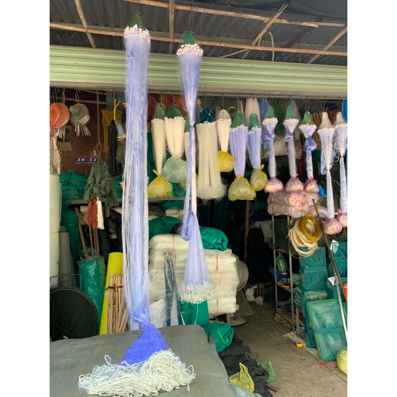 Lưới đánh cá 3 màn cao 2m,3m chiều dài 80m .! 5p,6p,7p,8p,10phân