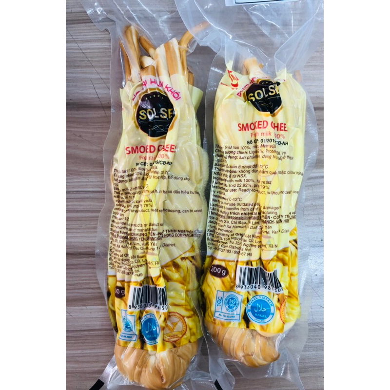 Sét 2 cây Phomai hun khói 200gr solse