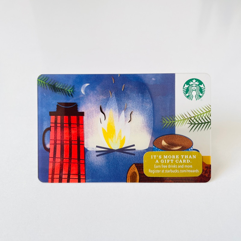 3614-45 THẺ STARBUCKS NHỰA US 2017 FIRE, thẻ có trầy (thẻ đã sử dụng, dùng để sưu tầm)