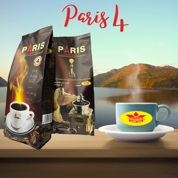 Cà phê bột pha phin Paris 4 - Đắng dịu, thơm, béo, pha cà phê sữa ngon
