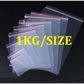 Túi Zip chỉ đỏ đủ size 1kg
