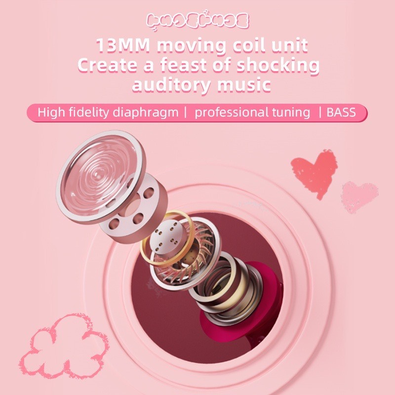 Tai Nghe Bluetooth Disney 5.3 Không Dây Có Mic Hai Chế Độ Cảm Ứng - Disney DN03