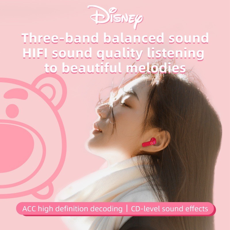 Tai Nghe Bluetooth Disney 5.3 Không Dây Có Mic Hai Chế Độ Cảm Ứng - Disney DN03