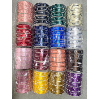 Ruybang lụa 2.5cm x 45y chữ chanel
