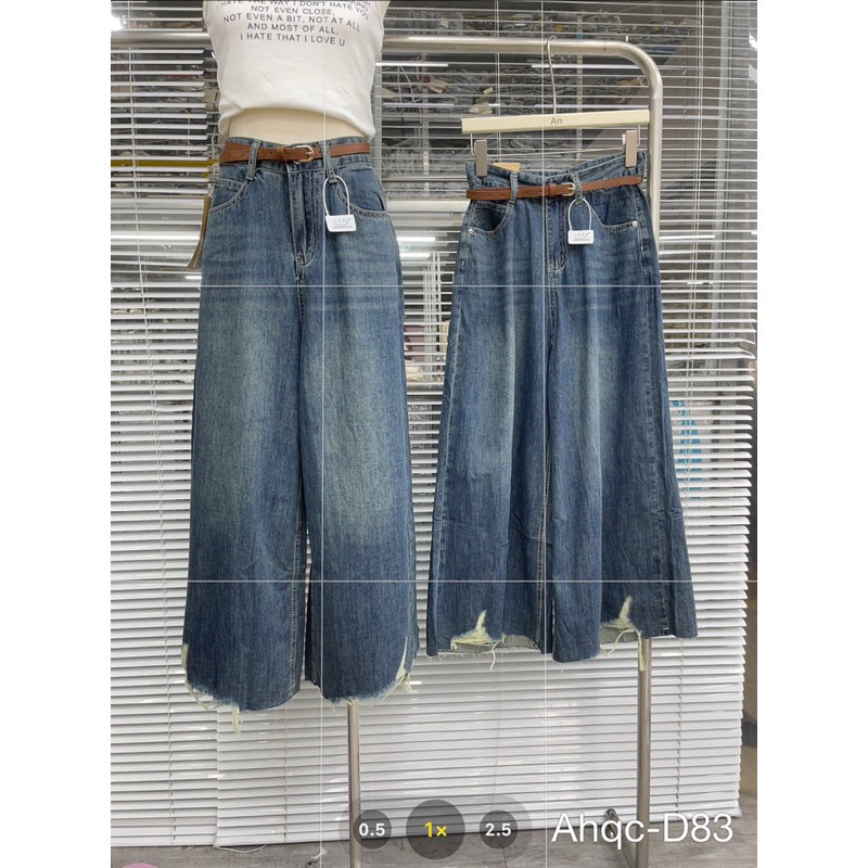Quần jeans suông giấy hàng QCL1