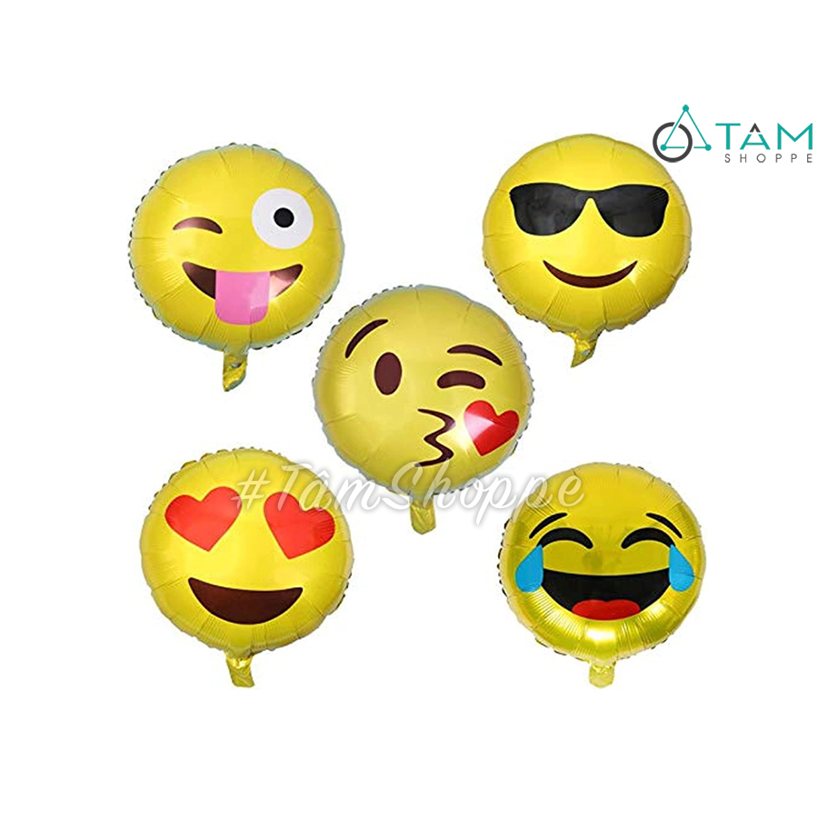 Bong bóng kiếng Emoji mặt cười nhiều kiểu BBK-EMOJI-01