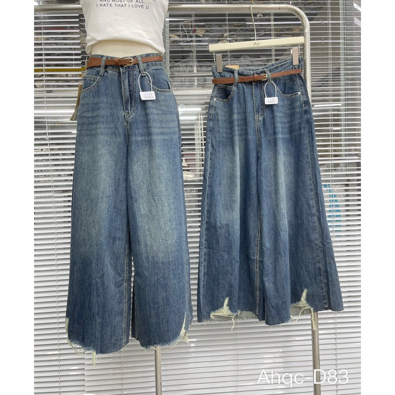 Quần jeans suông giấy hàng QCL1
