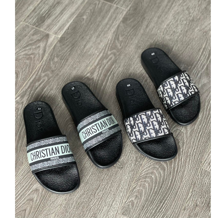 Dép dior nam nữ, quai da đế cao su đúc siêu nét - Dép nam nữ cao cấp SumiShop