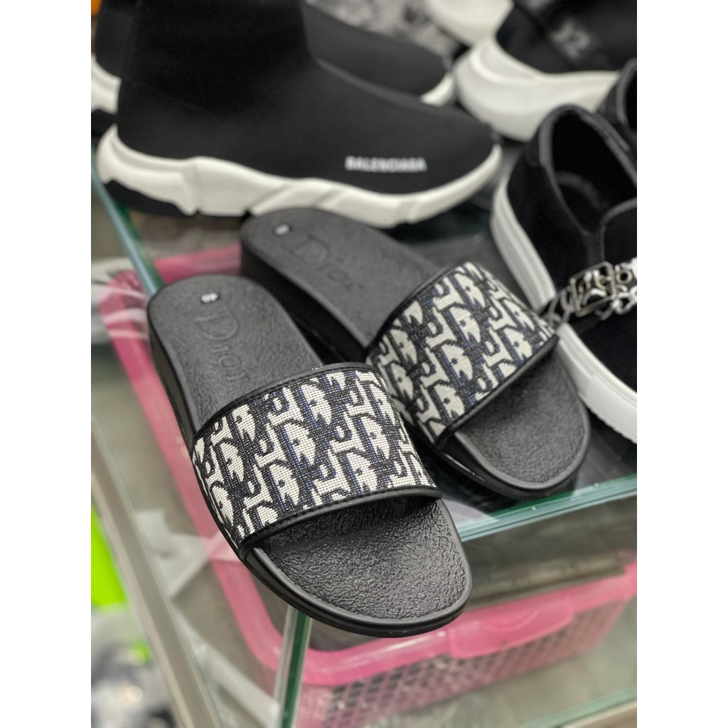 Dép dior nam nữ, quai da đế cao su đúc siêu nét - Dép nam nữ cao cấp SumiShop
