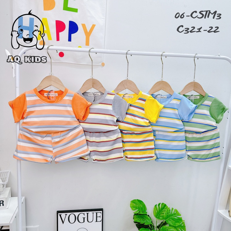 Bộ cộc sọc Visco thun lạnh Minly baby size 7-30kg
