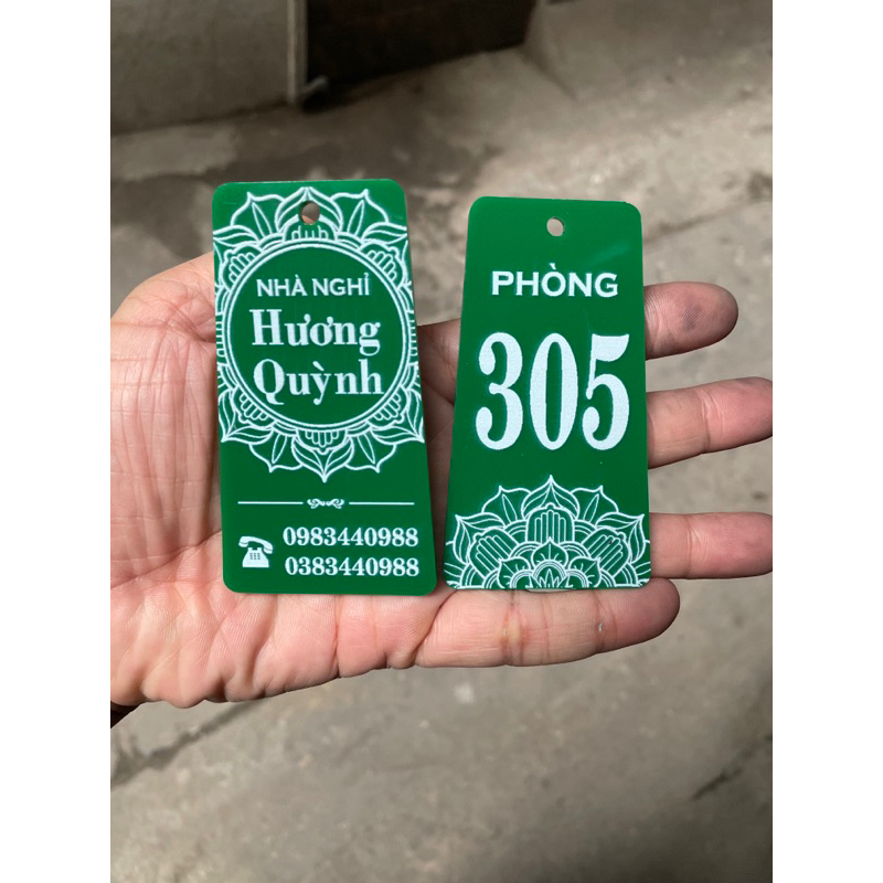 Móc KHóa Mica cho Nhà Nghỉ, Khách Sạn