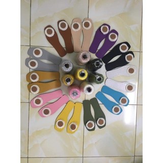 Full set phụ kiện móc dép đế + sợi,không kèm hoa