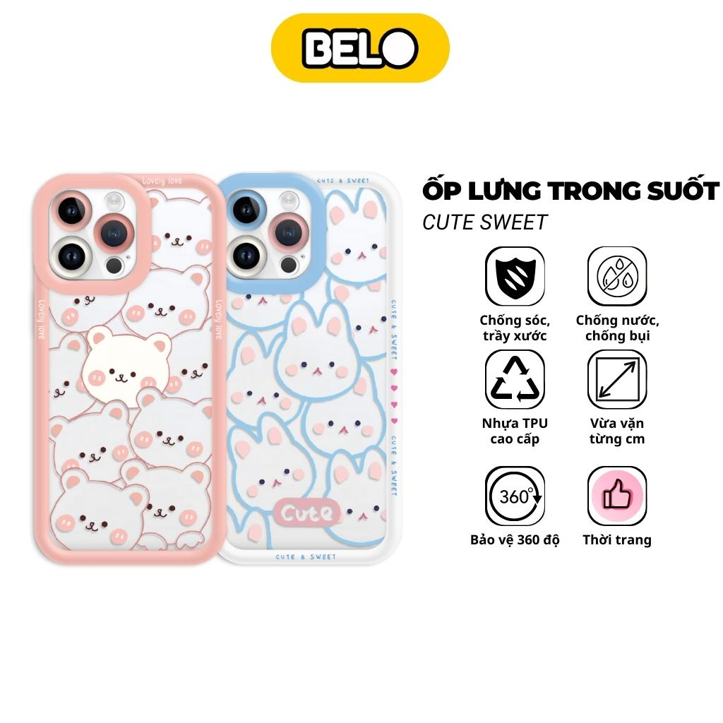 Ốp điện thoại iphone Cute Sweet, chống sốc cho ip 7plus/8/8plus/x/xr/xs/11/12/13/ pro/max– Belo