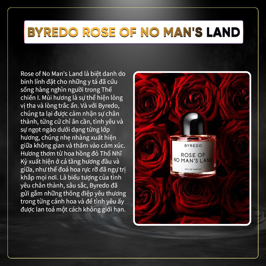 Nước Hoa Nữ Byredo Rose Of No Man's Land Nàng Thơ Trong Trắng Kiêu Kì Thanh Thoát - RubyCosmetic