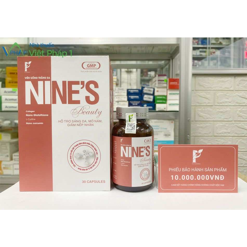 Viên uống trắng da Nine’s Beauty giúp chăm sóc, hỗ trợ cải thiện làn da