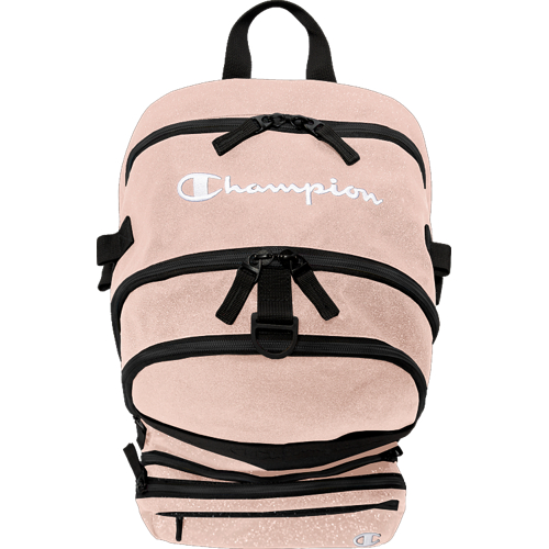 Champion Squad Glitter Backpack: Balo thể thao Black Glitter/Black