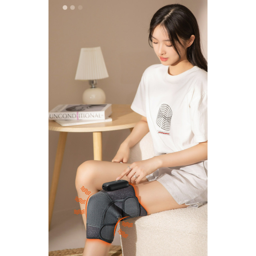 Máy Massage Đầu Gối, Khớp Vai - 3 Chế Độ Rung - 4 Chế Độ Làm Ấm - Bảo Hành 12 Tháng