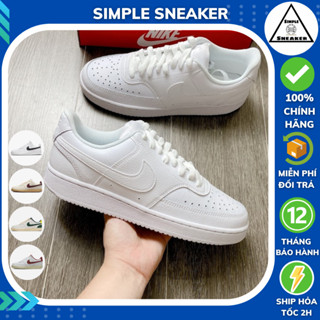Giày Nike Court Vision Chính Hãng 💙SIMPLE SNEAKER💙Giày Thể Thao Nike Court Vision Màu Trắng - Hồng - Hologram Thời Trang