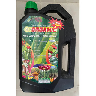 Phân bón lá sinh học orgamic can 5 lít - năng lượng xanh, siêu đậm đặc.