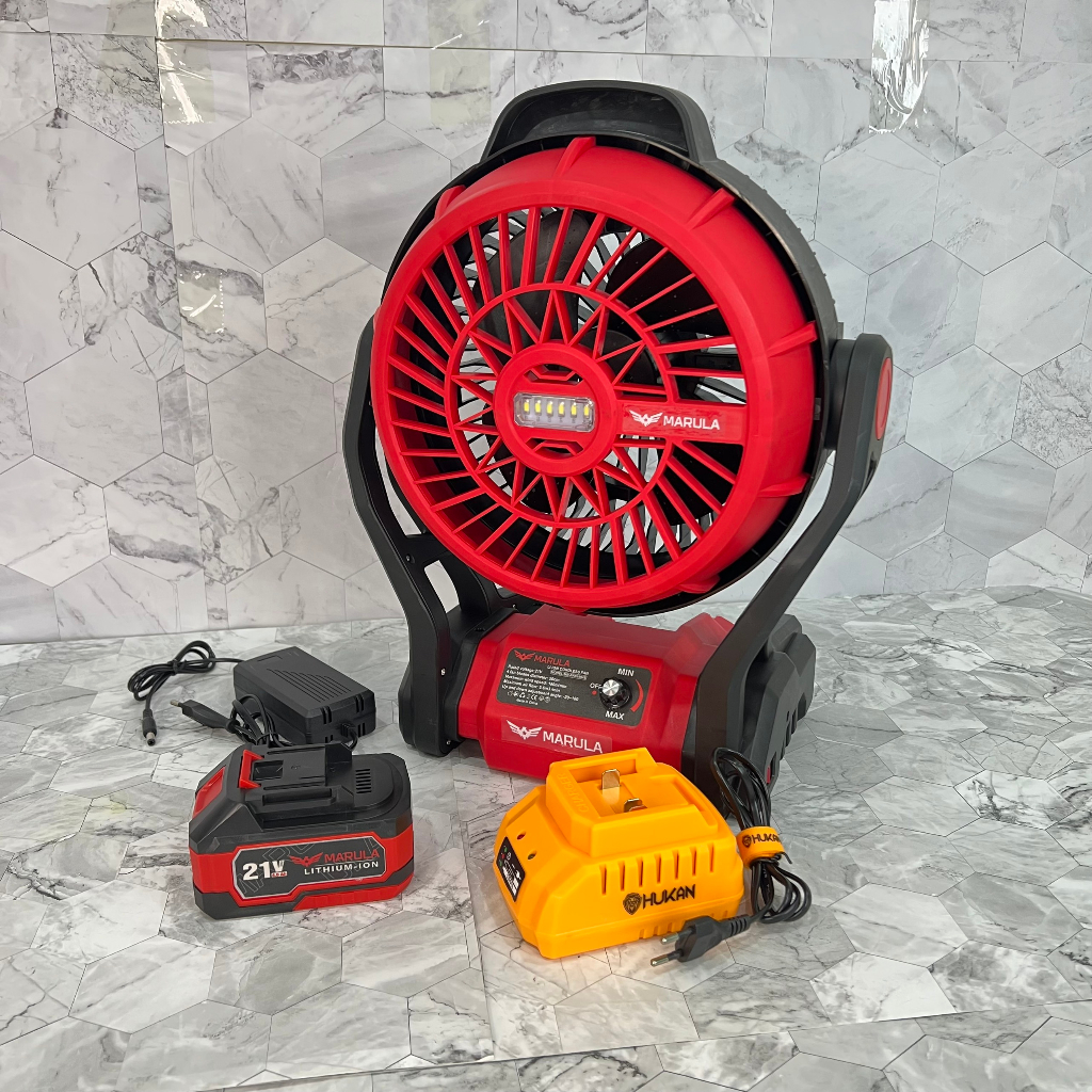 Quạt Chạy Pin MARULA MR-RFN1994s , Chân Pin Phổ Thông. Quạt chạy Pin và Điện MARULA