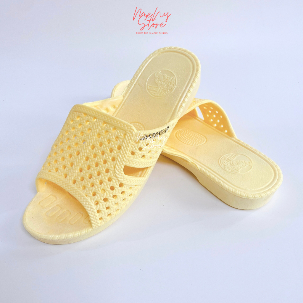 Combo sỉ 5 đôi dép tổ ong Thái vàng, trắng loại 1