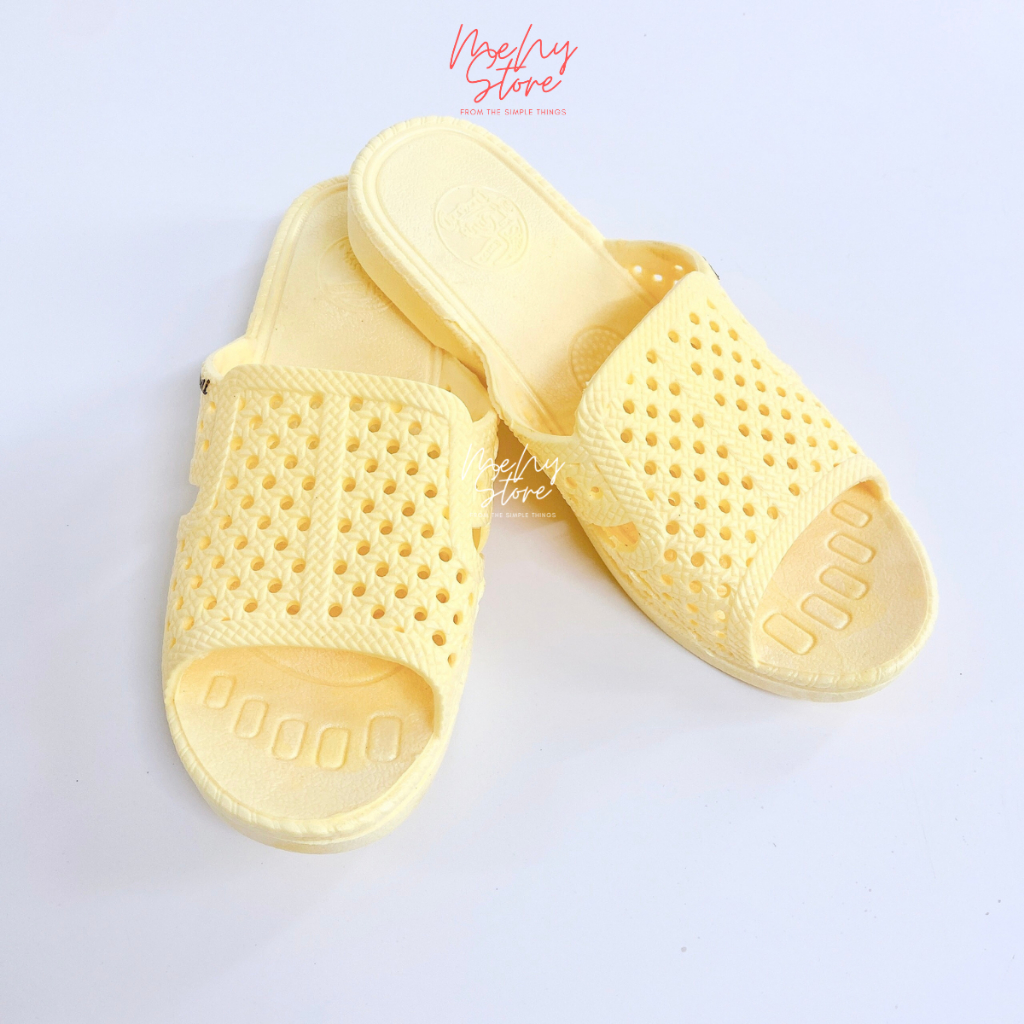 Combo sỉ 5 đôi dép tổ ong Thái vàng, trắng loại 1