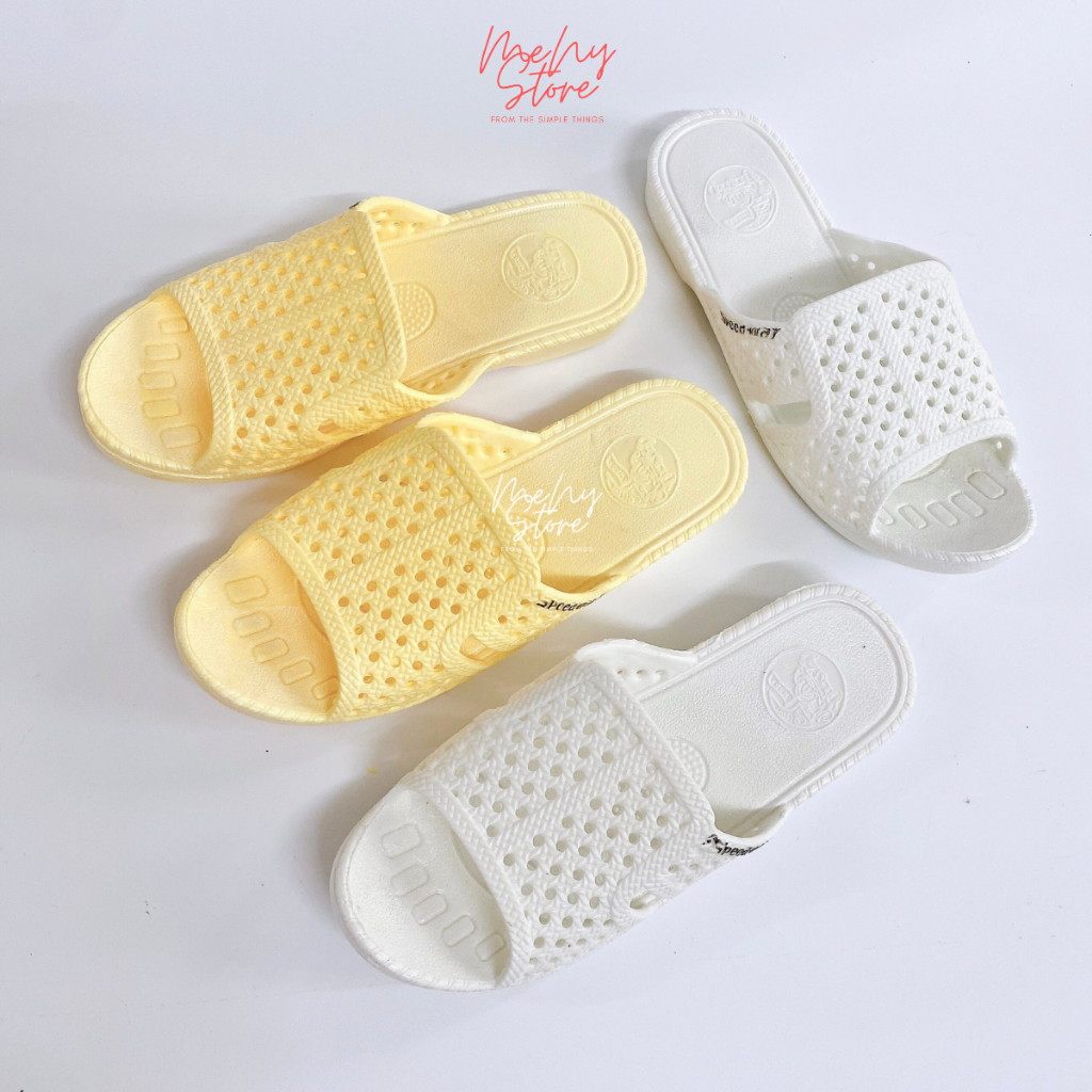 Combo sỉ 5 đôi dép tổ ong Thái vàng, trắng loại 1