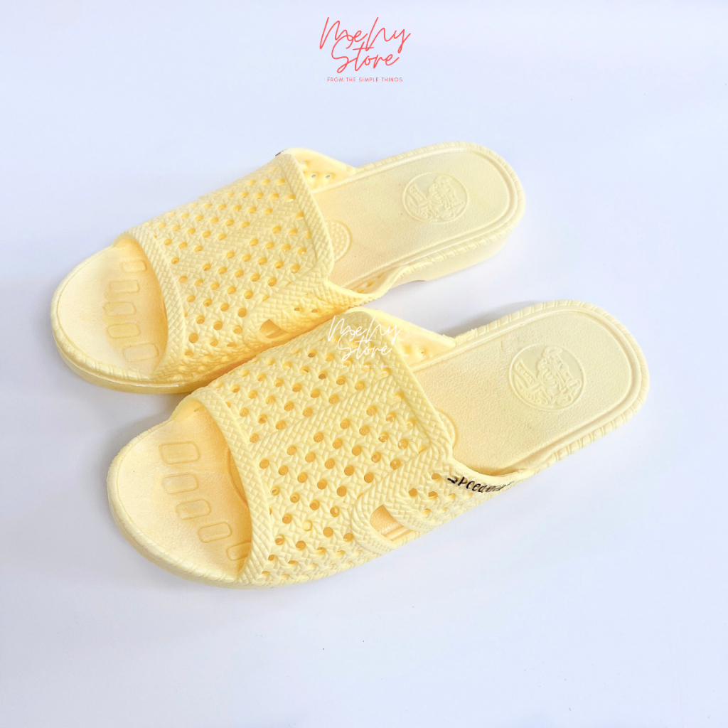 Combo sỉ 5 đôi dép tổ ong Thái vàng, trắng loại 1