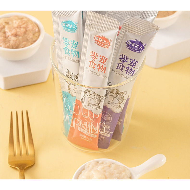 COMBO 10 CÂY SÚP THƯỞNG BỆ HẠ THƠM NGON CHO MÈO