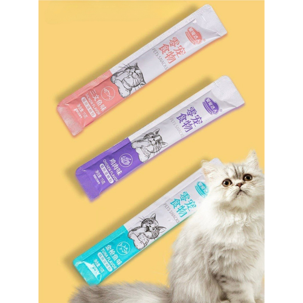 COMBO 10 CÂY SÚP THƯỞNG BỆ HẠ THƠM NGON CHO MÈO