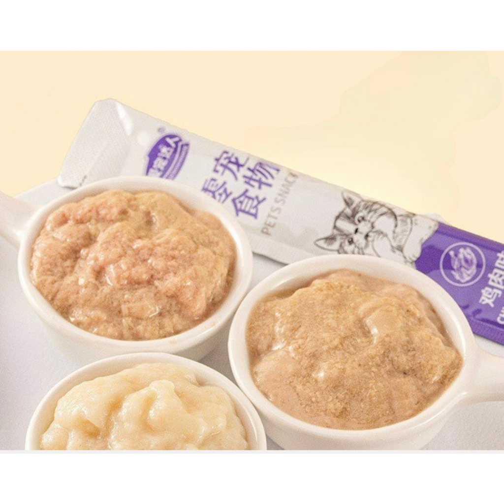 COMBO 10 CÂY SÚP THƯỞNG BỆ HẠ THƠM NGON CHO MÈO