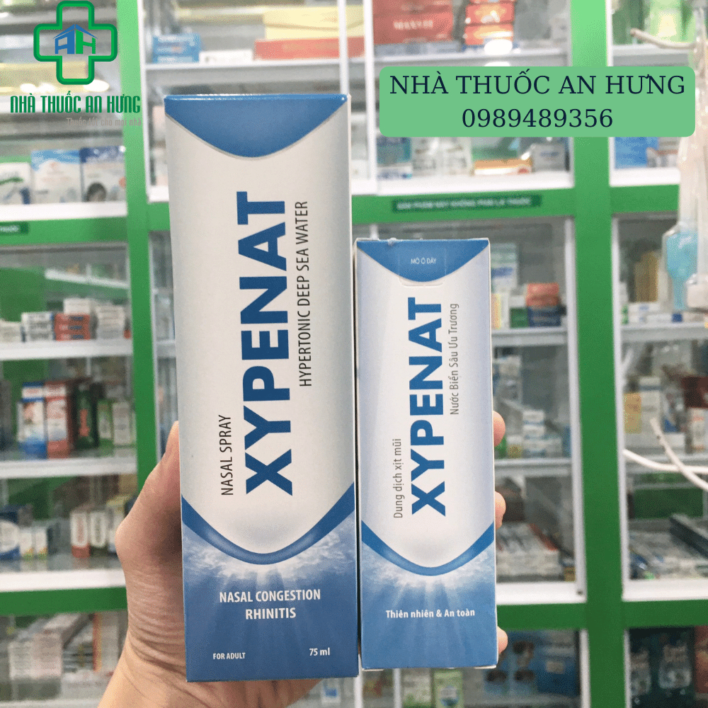 Xịt Mũi Nước Biển Sâu Ưu Trương XYPENAT Hỗ Trợ Giảm Nghẹt Mũi, Viêm Xoang Và Viêm Mũi